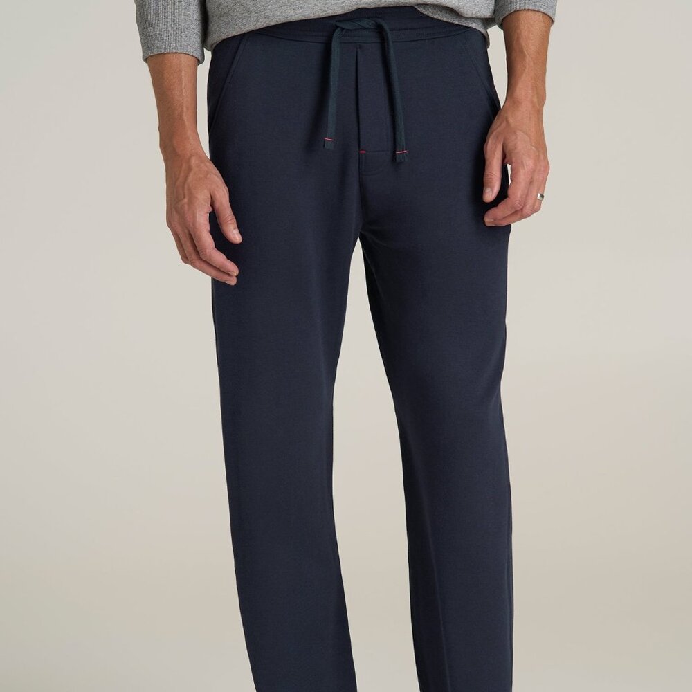 American Tall Open-Bottom Tall Men's Pajama Pants in Evening Blue Size XLXL / Ta